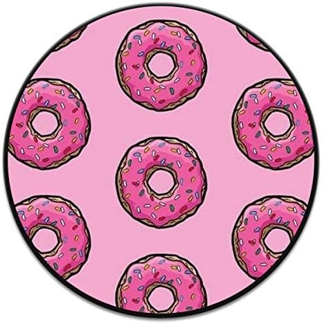 Multi-Function Mounts and Holder,Pop Mount Socket for iPhone,Cheap Expanding Stand and Grip for Smartphones and Tablets - Pink Donut Black