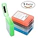 Price comparison product image [5-Pack] Hard Drive Disk Protective Box - Eaxer Shockproof Anti-Static Storage Case for 3.5 Inch HDD - Green/ Red/ Gray/ Blue/ White