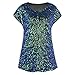 Produktbild Mitlfuny Karnevalsparty Fancy Festival Zubehör,Frauen Pailletten Top Shimmer Glitter lose Fledermaus Ärmel Party Tunika Tops