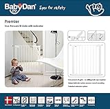 Baby Dan 60114-02-85 Premier TÜV / GS Geprüftes Türschutzgitter / Treppenschutzgitter zum Einklemmen, inkl. Verlängerung - 4