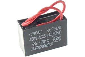 Lamala CBB61 Condensatore di Avviamento 450V 1/1.2/1.5/2/3/3.5/4/5/8/10/12/15/16/20UF Condensatore Ventilatore Soffitto Scarico Motore Condensatore di Marcia Fan Start Capacitor Cbb61