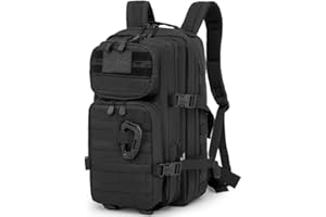 Gear Gem 28L Capacity Military Tactical Backpacks Molle Army Assault Utility Pack 3 Day Bug Out Bag Hiking Treeking Camouflage Hunting Small 3 Compartment Rucksack