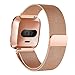 Produktbild Hunpta@ Mode Sport Edelstahl Armband mit Metallverbindern für Fitbit Versa (Roségold)