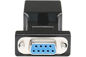 DTECH RS232 DB9 to RJ45 Serial Adapter DB9 Female&Male to RJ45 Ethernet Converter(2 Pack, DB9-F to RJ45-F and DB9-M to RJ45-F)