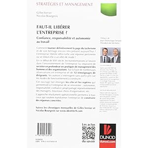 Faut-il libérer l'entreprise ? Confiance, responsabilité et autonomie au travail