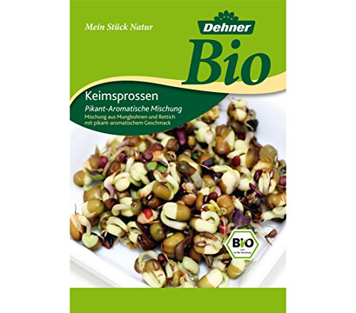 Dehner Bio Keimsprossen, 2 x 4 Sorten, Fitness-, Gourmet-, Pikant-Aromatisch und Wellness Mischung - 2