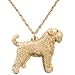 Produktbild Bouvier des Flandres (mit Schwanz) Hergestellt in U.K. Kunstvolle Hunde- Anhänger Sammlung (22 Karat Vergoldung / gold plattiert)