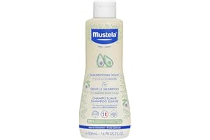 Mustela Shampoo Dolce al Perseose di Avocado BIO e Camomilla, Corpo e Capelli, Neonati, Bambini, Tutta la Famiglia - Evita la Formazione dei Piccoli Nodi, Non Brucia (500ml)