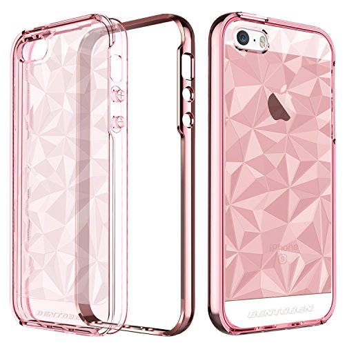 Funda iPhone SE Funda iPhone 5 Funda iPhone 5S BENTOBEN Carcasa Case Cover con TPU Suave y Anti-rasgu os Transparente 3D Modelo Geom trico de Diamante con Textura Funda para iPhone 5 5S SE Rosa Oro reviews Funda iPhone SE Funda iPhone 5 Funda iPhone 5S BENTOBEN Carcasa Case Cover con TPU Suave y Anti-rasgu os Transparente 3D Modelo Geom trico de Diamante con Textura Funda para iPhone 5 5S SE Rosa Oro
