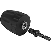 DEWIN matkap mandren adapt&ouml;r&uuml;, altıgen şaft matkap mandren 3/8-24UNF 0,8-10 mm, anahtarsız matkap ucu mandren klipsi 1/4 in&ccedil; 