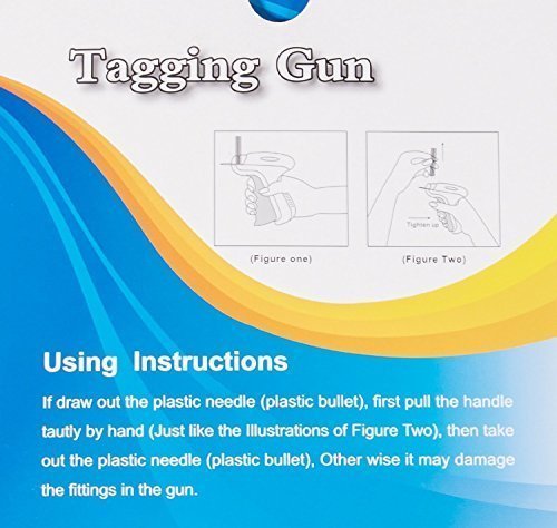 Heftpistole Etikettierpistole Etikettiermaschine Tagging Gun + 5 Ersatznadeln + 1000 Heftfäden Standard,DIKETE® Etiketten Preis Marke Tags Kleidung Socken Hüte Fashion Handel Läden - 9