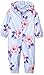Joules Baby-Girls Splish Floral Waterproof Jacket, Sky Blue Floral, 12-18 Months