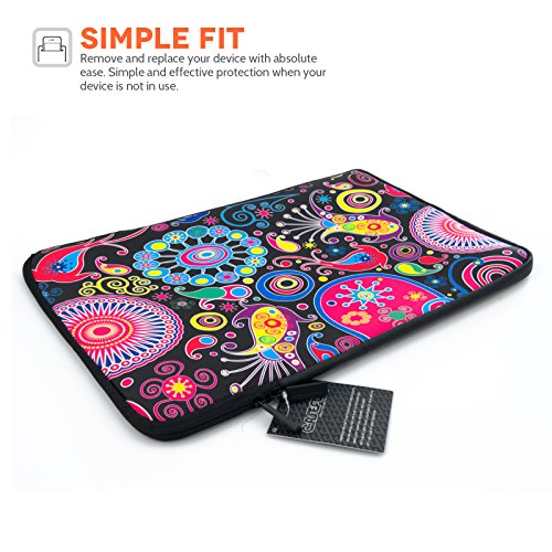 Caseflex Dell Inspiron 15 7000 Series 7537 Laptop Tasche Mehrfarbig Quallen Neopren Beutel H  lle