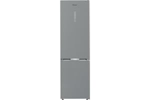 Whirlpool WHK 26404 XP5E - Frigorifero Combinato Libera Installazione, Illuminazione a Led, Tecnologia No Frost, Grigio Larghezza 59,5cm, Profondità 66,3cm, Altezza 203,5cm, Classe Energetica D