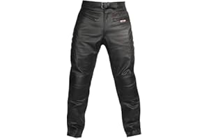 Skintan CE Armoured Mens Leather Motorcycle Trousers Available in 27", 29", 31", 33", 35" Inside Leg Lengths