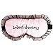 Produktbild CAOLATOR Spitze Augenmaske Sweet Dreams Reisen Schlaf-Beihilfen Komfortablen Schlaf Brille Stickerei Schutzbrillen Rosa