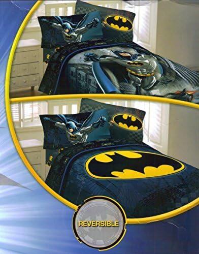 Batman Speed 4pc Twin Comforter and Sheet Set Bedding Collection by World Class Bargains