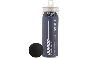 Raquex Palline da Squash - Tubo da 3-4 Velocitàs: Punto rosso per principianti, Punto blu per juniores, Singolo punto giallo per giocatori di livello avanzato, Doppio punto giallo da competizione