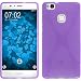 Produktbild PhoneNatic Case für Huawei P9 Lite Hülle Silikon lila X-Style + 2 Schutzfolien