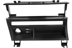 DYNAVIN E46 Double DIN Stereo Dash Kit HVAC Relocation Bracket Single Row Style for BMW 1998-2006 3-Series