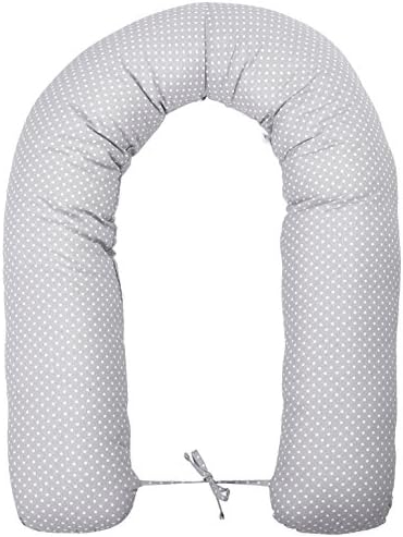 Blance Maternity Body Pillow Cushion with Tie Cord, Grey