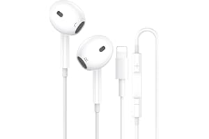 LUREGIRL For iPhone Wired Earphones [MFi Certified] In-Ear Headphones iPhone,HiFi Stereo Noise Earbuds reduction with Microphone & Volume Control Compatible with iPhone 14/14Pro Max/14Pro/13/12/11/SE/XR/XS/8/7