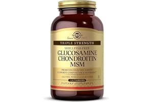 ‎SOLGAR Solgar | Glucosamine Chondroitin MSM | dreifache Stärke | 120 Tabletten | vegan und glutenfrei