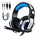 Produktbild ZDZHU Gaming Headset mit Mikrofon Gaming Kopfhörer 3,5 mm Stereo-Over-Ear-Surround-Sound-Kopfhörer für PS4 Xbox 1 Laptop Tablet-Handys PC