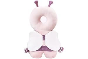 PIONCREY Baby Head Protector Backpack, Adjustable Head Back Protection Safety Pads Toddler Head Protection Pad Pillow PP Cotton for 4-24 Months Baby Learning Walking Crawling