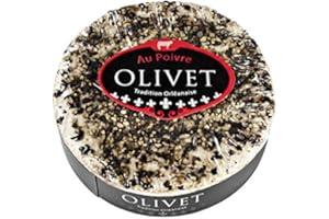 ‎SENNER-ALPKÄSE-CLASSIC-BOX Olivet Poivre französischer Weichkäse mit Pfeffer bedeckt, 45% Fett 250 g Packung