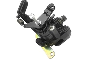 Mabutingti Conjunto de pinza de freno trasero para Yamaha Banshee 350 YFZ350 Warrior 350 YFM350X Wolverine 350 YFM350FX Raptor 660R YFM660R (con freno de estacionamiento & Pastillas)