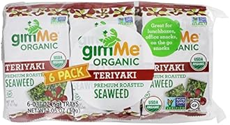 GimMe - Organic Premium Roasted Seaweed Snacks Teriyaki - 6 Pack(s)