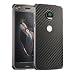 Produktbild Moto Z2 Force Hülle,Grandcaser Aluminum Bumper + Carbon Fiber Acrylic Back Cover [2 in 1] Anti-Kratzer Stoßfest Hybride Schutzhülle für Motorola Moto Z2 Force-Schwarz