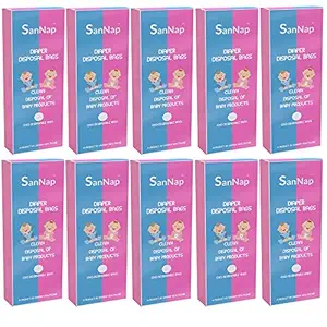 SanNap Baby Diaper Disposal Bags (Pack of 500)