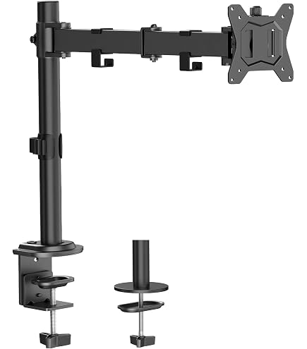 TM Electron Monitor-Gelenkhalterung Mit 2 Armen – Für Bildschirme 17–32 Zoll, Bis 9 Kg, VESA 100x100, Höhenverstellbar