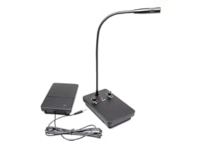 CYSSJF Dual Way Window Speaker Intercom Microphone and Speaker Bank Window Intercom Glass Window Microphone Anti-Interference One-Touch Mute for Business/Bank/Office/Hospital Counter（5 Watt）