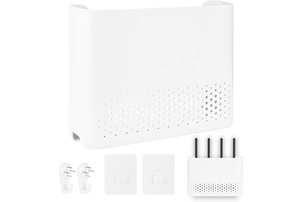 Rzspher WLAN-box elementskydd kabel arrangör 29,5 x 21,5 x 6 cm
