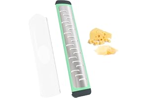 Empava Cheese Grater, Parmesan Cheese Grater, Lemon Zester Grater, Cheese Graters for Kitchen, Butter, Garlic crater, Vegetable Slicer, Carrot, Ginger, Coconut Grater,Onion Slicer, Green