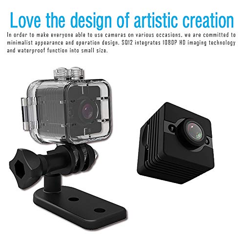 Tao-Miy Mini Hidden Camera HD 1080P Spy Secret Security Camera Nanny Cam Portable Video Recorder With Night Vision,Motion Detection And Loop Recording (Size : With memory card 16G)