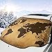 Produktbild YelloSun Car Front Windshield Cover World Map Waterproof Summer Car Sunshade - Frost, Ice, Snow, Water, Scratch, and Heat Resistant Foldable Sunshade Fits Most Cars, Trucks, SUV's57.8 X 46 in