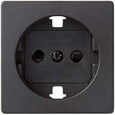 Simon 8200041-098 wall plate/switch cover Black