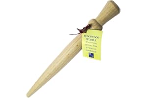 THE ENGLISH TABLEWARE Scottish Gift's - Spurtle - turned Beechwood Porridge Spurtle uk gift's by NA