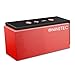 Produktbild NINETEC SuperSonic 10 Watt Bluetooth 4.0 Speaker mit FM-Radio AUX TF-Karte und Freisprechfunktion Rot