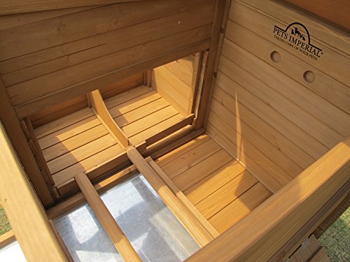 Pets Imperial® Devonshire Large Chicken Coop Hen House Ark Poultry Run Nest Rabbit Hutch Box Suitable For Up To 4 Birds – Integrated Run & Cleaning Tray & Innovative Locking Mechanism - 8
