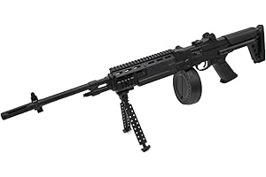 CADOFE Softair MG PA73 Gewehr Maschinengewehr ABS mit Trommelmagazin Munition &Zweibein