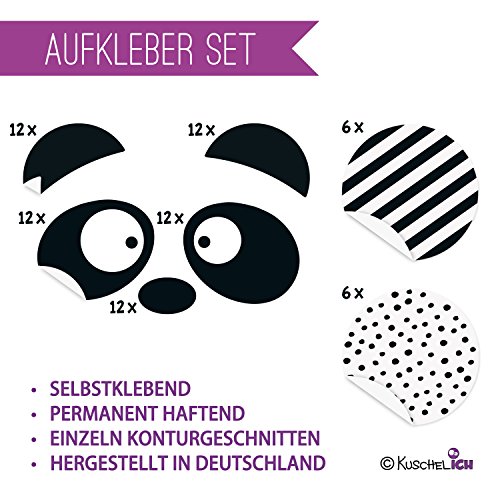 Geschenktüte Pandabär Set – Kindergeburtstag – Mitgebsel – Gastgeschenk – Papiertütchen für Party und Geburtstag -TOP QUALITÄT aus Deutschland - 4