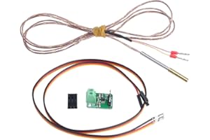 POLISI3D T-K500 m3 x 15mm Thermocouple Sensor AD8495 K-Type Thermocouple Amplifier High Temperature Sensor for Volcano V6 HOTEND 500℃ PEI PEEK 3D Printing