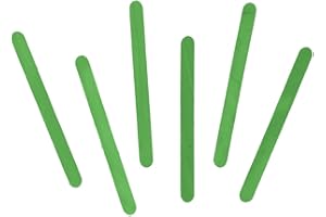 INNSPIRO Bastoncini di polo in legno standard verde 50U per fai da te, artigianato, fai da te, decorazione e progetti Artigianato per bambini