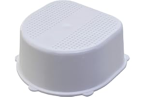 Rotho Babydesign Tabouret, Surface et Pieds Antidérapants, Bella Bambina, White (Blanc), 200240001
