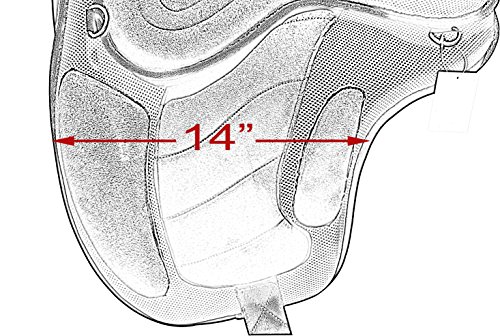 HORSE-TREELESS-SADDLE-16-WIDE-SEAT-WITH-MATCHING-GIRTH-SQUARE-PATTERN